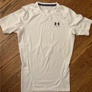 Under Armour Men's White Short Sleeve Compression Tee
